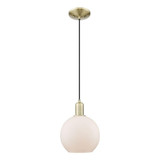 Athens 1 Light Cord Hung Mini Pendant 10.83 Inch X 8 Inch by Innovations - 716-1P-G12-8