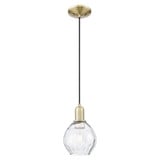 Waverly 1 Light Cord Hung Mini Pendant 9.33 Inch X 6 Inch by Innovations - 716-1P-G362