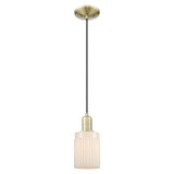 Hadley 1 Light Cord Hung Mini Pendant 9.83 Inch X 4.88 Inch by Innovations - 716-1P-G34