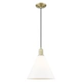 Berkshire Glass 1 Light Cord Hung Mini Pendant 13.83 Inch by Innovations - 716-1P-GBC-12