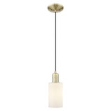 Clymer 1 Light Cord Hung Mini Pendant 9.7 Inch X 4.88 Inch by Innovations - 716-1P-G80