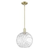 Athens Water Glass 1 Light Stem Hung Mini Pendant 14.13 Inch by Innovations - 716-1S-G1215-12