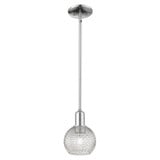 Athens 1 Light Stem Hung Mini Pendant 8.75 Inch X 5.88 Inch by Innovations - 716-1S-G122C-6