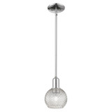 Athens 1 Light Stem Hung Mini Pendant 8.75 Inch X 5.88 Inch by Innovations - 716-1S-G122C-6