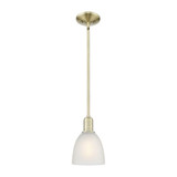 Castile 1 Light Stem Hung Mini Pendant 9.63 Inch X 6 Inch by Innovations - 716-1S-G38