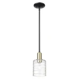 Cobbleskill 1 Light Stem Hung Mini Pendant 9.63X 5 Inch Wide by Innovations - 716-1S-G11