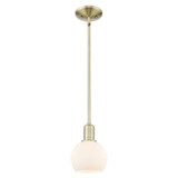 Athens 1 Light Stem Hung Mini Pendant 8.5 Inch X 5.88 Inch by Innovations - 716-1S-G12-6