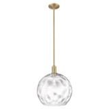 Athens Water Glass 1 Light Stem Hung Mini Pendant 15.75 Inch by Innovations - 716-1S-G1215-14