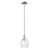 Waverly 1 Light Stem Hung Mini Pendant 9.13 Inch X 6 Inch by Innovations - 716-1S-G362