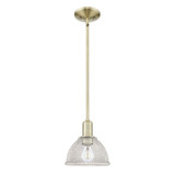 Arietta 1 Light Stem Hung Mini Pendant 8.63 Inch Tall by Innovations - 716-1S-G422