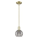 Rochester 1 Light Stem Hung Mini Pendant 8.5X 5.88 Inch Wide by Innovations - 716-1S-G556-6