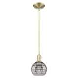 Rochester 1 Light Stem Hung Mini Pendant 8.5X 5.88 Inch Wide by Innovations - 716-1S-G556-6