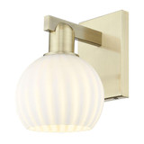 White Venetian 1 Light Wall Sconce 9.75 Inch and 6 Inch Wide by Innovations - 716-1W-G1217-6