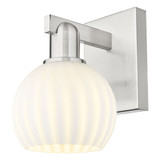White Venetian 1 Light Wall Sconce 9.75 Inch and 6 Inch Wide by Innovations - 716-1W-G1217-6