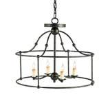Fitzjames 4 Light Small Chandelier by Currey Company - 987SL