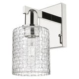 Cobbleskill 1 Light Basketweave Wall Sconce 10.75 X 5 Inch by Innovations - 716-1W-G112C-5