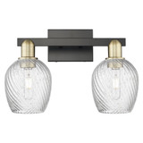 Salina 2 Light Bath Vanity 11.13 Inch Tall X 16.75 Inch Wide by Innovations - 716-2W-G292
