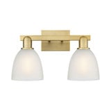 Castile 2 Light Bath Vanity 10.75 Inch Tall and 17 Inch Wide by Innovations - 716-2W-G38