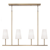 Averitt 4 Light Linear Chandelier 19 Inch Tall and 42 Inch Wide by Capital - 855241