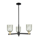 Caledonia 3 Light Mica Stem Hung Chandelier 11X 27 Inch Wide by Innovations - 716-3CR-G259