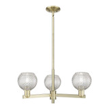 Athens 3 Light Stem Hung Chandelier 10.13 Inch X 27.63 Inch by Innovations - 716-3CR-G122C-6