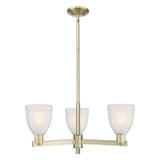 Brookfield 3 Light Stem Hung Chandelier 11.38 X 27.5 Inch by Innovations - 716-3CR-G441