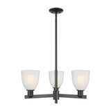 Brookfield 3 Light Stem Hung Chandelier 11.38 X 27.5 Inch by Innovations - 716-3CR-G441