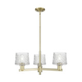 Niagara 3 Light Stem Hung Chandelier 10.5 Inch X 28.25 Inch by Innovations - 716-3CR-G402