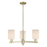 Hadley 3 Light Stem Hung Chandelier 11 Inch X 26.25 Inch by Innovations - 716-3CR-G34