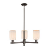 Hadley 3 Light Stem Hung Chandelier 11 Inch X 26.25 Inch by Innovations - 716-3CR-G34