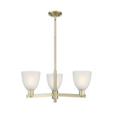 Castile 3 Light Stem Hung Chandelier 11 Inch X 27.75 Inch by Innovations - 716-3CR-G38