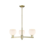 Athens 3 Light Stem Hung Chandelier 9.88 Inch X 27.63 Inch by Innovations - 716-3CR-G12-6
