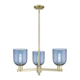 Bella 3 Light Stem Hung Chandelier 11.5 Inch X 27.25 Inch by Innovations - 716-3CR-G558-6