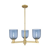 Bella 3 Light Stem Hung Chandelier 11.5 Inch X 27.25 Inch by Innovations - 716-3CR-G558-6