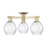 Waverly 3 Light Semi Flush Mount 10 Inch Tall X 24 Inch Wide by Innovations - 716-3F-G362
