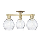 Waverly 3 Light Semi Flush Mount 10 Inch Tall X 24 Inch Wide by Innovations - 716-3F-G362