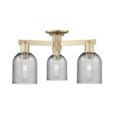 Caledonia 3 Light Charcoal Semi Flush Mount 11X 23 Inch Wide by Innovations - 716-3F-G257