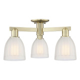 Brookfield 3 Light Semi Flush Mount 11.25 Inch X 23.25 Inch by Innovations - 716-3F-G441
