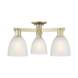 Castile 3 Light Semi Flush Mount 10.88 Inch X 23.5 Inch by Innovations - 716-3F-G38