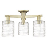 Cobbleskill 3 Light Semi Flush Mount 10.88 Inch X 22.5 Inch by Innovations - 716-3F-G11