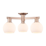 Athens 3 Light Semi Flush Mount 9.75 Inch X 23.38 Inch by Innovations - 716-3F-G12-6
