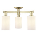 Clymer 3 Light Semi Flush Mount 10.75 Inch X 21.38 Inch by Innovations - 716-3F-G80
