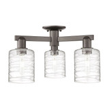 Cobbleskill 3 Light Semi Flush Mount 10.88 Inch X 22.5 Inch by Innovations - 716-3F-G11