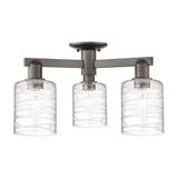Cobbleskill 3 Light Semi Flush Mount 10.88 Inch X 22.5 Inch by Innovations - 716-3F-G11