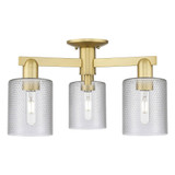 Cobbleskill 3 Light Semi Flush Mount 10.88 Inch X 22.5 Inch by Innovations - 716-3F-G11