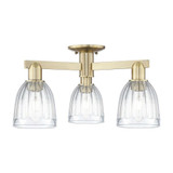 Brookfield 3 Light Semi Flush Mount 11 Inch and 23 Inch Wide by Innovations - 716-3F-G442