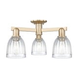 Brookfield 3 Light Semi Flush Mount 11 Inch and 23 Inch Wide by Innovations - 716-3F-G442