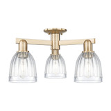 Brookfield 3 Light Semi Flush Mount 11 Inch and 23 Inch Wide by Innovations - 716-3F-G442