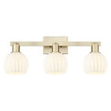 White Venetian 3 Light Bath Vanity 9.75 Inch X 25 Inch by Innovations - 716-3W-G1217-6