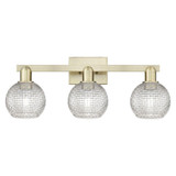 Athens 3 Light Basketweave Bath Vanity 9.88X 24.88 Inch Wide by Innovations - 716-3W-G122C-6